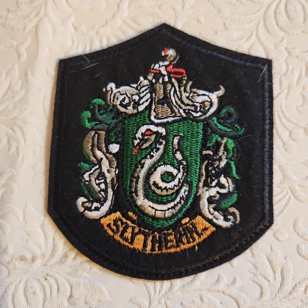 Slytherin House Crest Patch - Black and Green